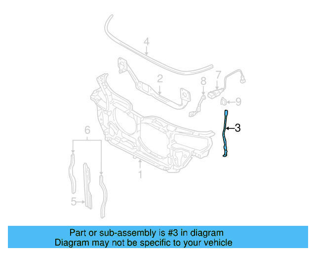 Radius Rod 3B0-805-489-F - View 7