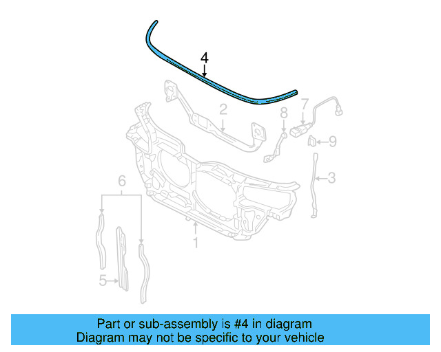 Upper Seal 8D0-121-331 - View 11