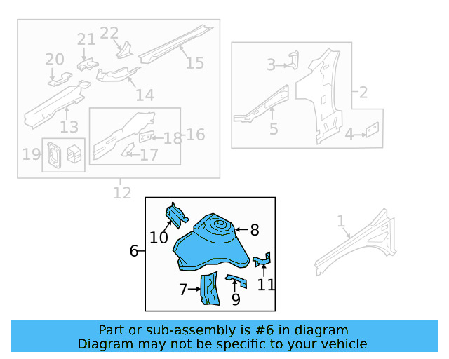 Apron Assembly 5Q0-805-115-E - View 10