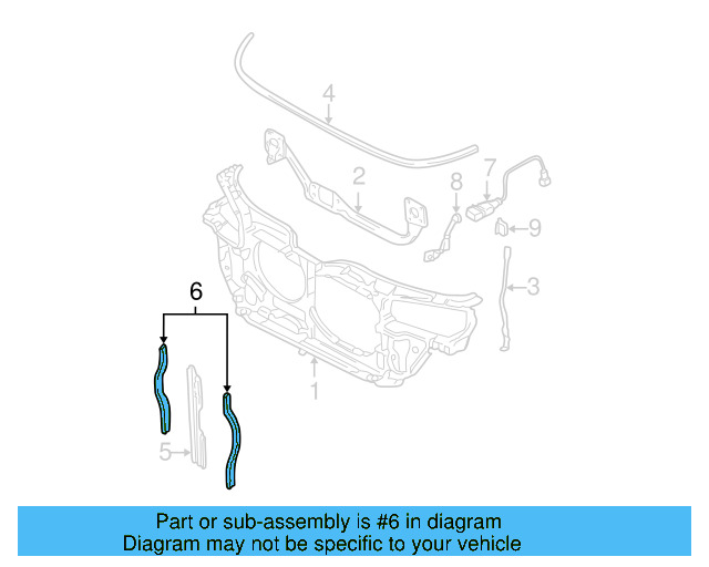 Sealing Strip 4B0-121-221-B - View 3