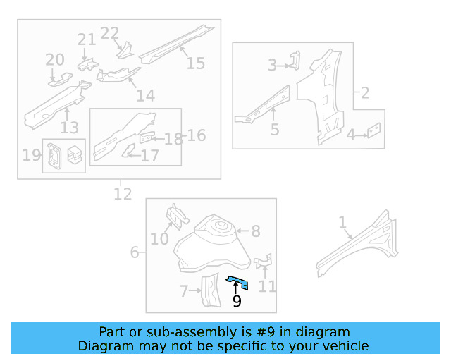 Bracket 5Q0-121-409-B - View 7