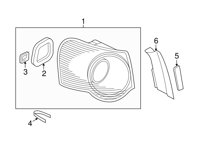 Reflector 3C5-945-106-A - View 4