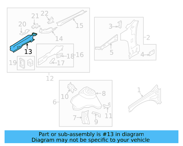 Side Member 5Q0-803-105 - View 4