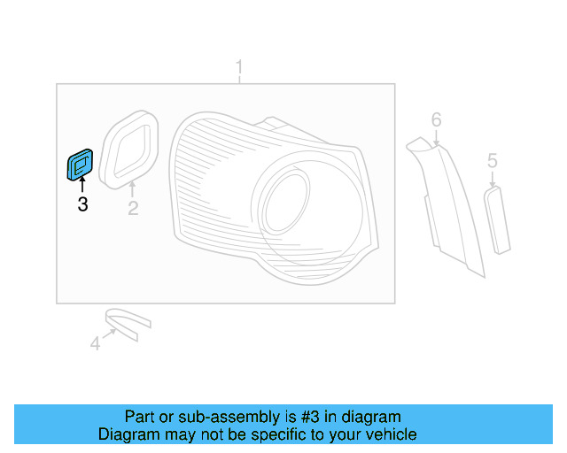 Reflector 3C5-945-106-A - View 8