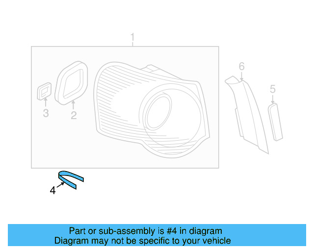 Tail Light Bezel 3C9-945-311-A-9B9 - View 4