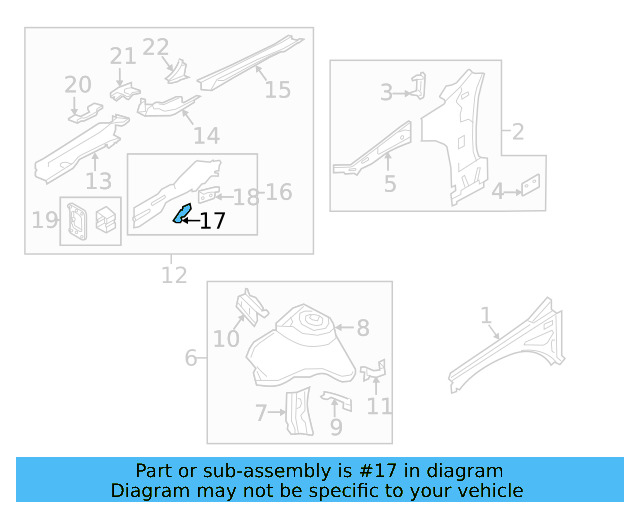 Cover Plate Front Bracket 5Q0-805-758 - View 25