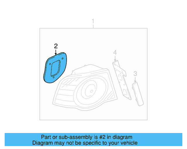 Tail Lamp Assembly Gasket 3C9-945-191-C - View 8