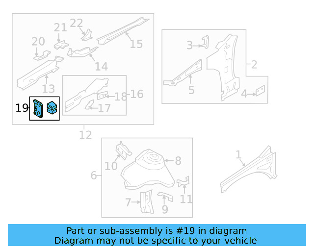 Rail End 5Q0-804-181-B - View 9
