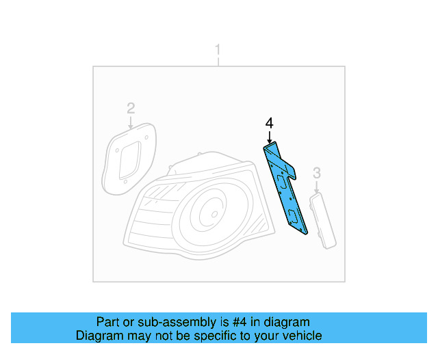 Tail Light Bezel 3C9-945-311-A-9B9 - View 7
