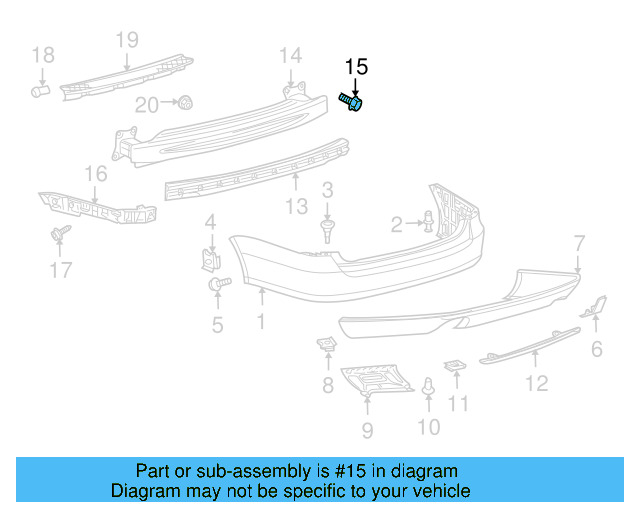 Impact Bar Bolt N-905-818-04 - View 16