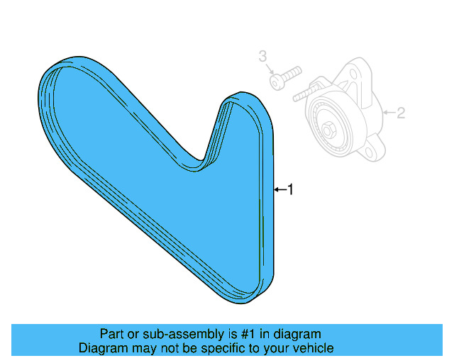 Serpentine Belt 04L-260-849-AB - View 17