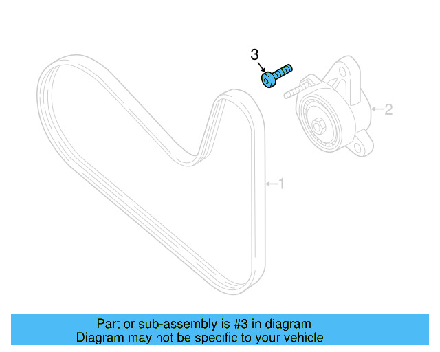 Belt Tensioner Bolt N-106-650-01