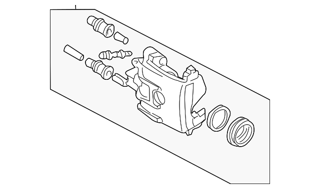 Caliper 1K0-615-124-D - View 2