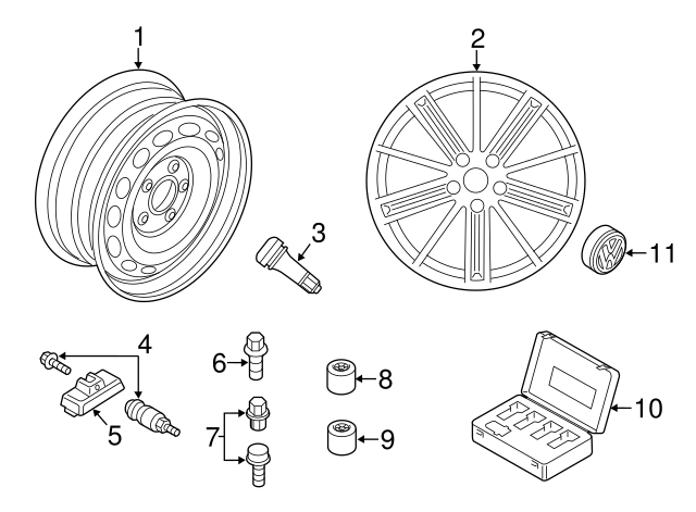 Valve Stem 839-601-361 - View 44