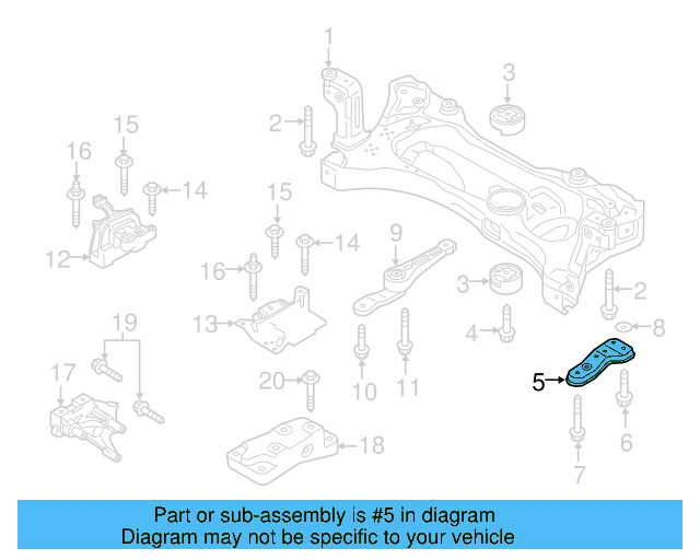 Side Support 5Q0-199-518-E - View 5