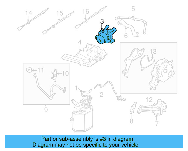Secondary Air Injection Pump 07K-131-333-A - View 7