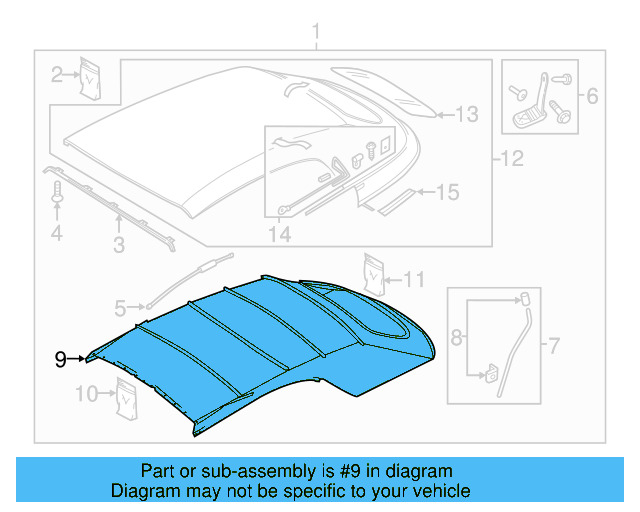 Headliner 5C3-871-047-A-SC1 - View 8