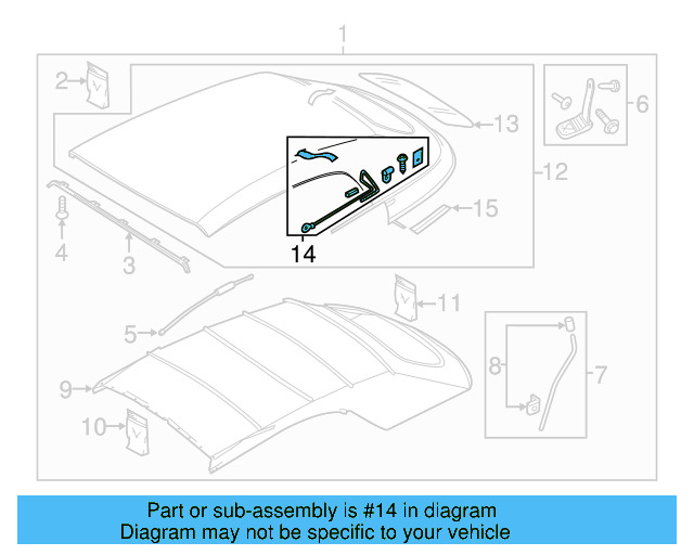 Tension Cable 5C3-898-634 - View 4
