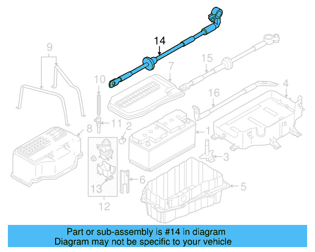 Positive Cable 4L0-971-225