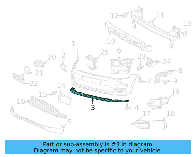 Lower Retainer 5G0-805-915-P-9B9 - View 2