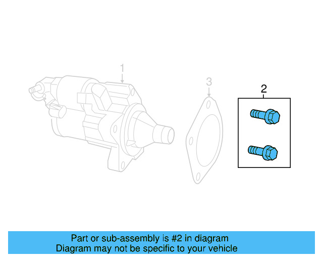 Starter Bolt WHT-005-728 - View 3