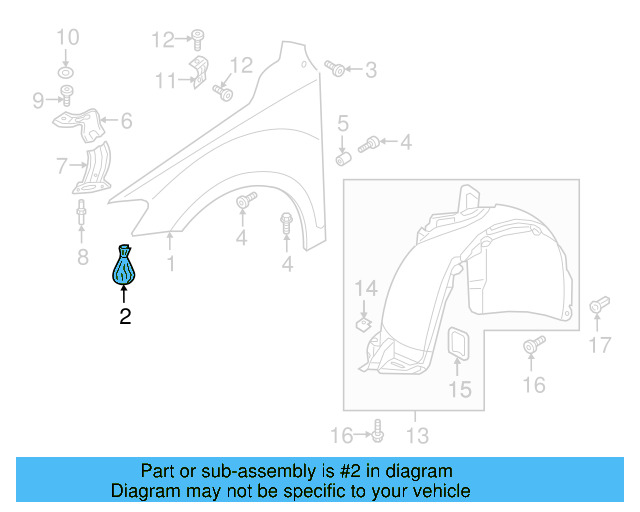 Fender Hardware Kit 5NA-898-625 - View 2