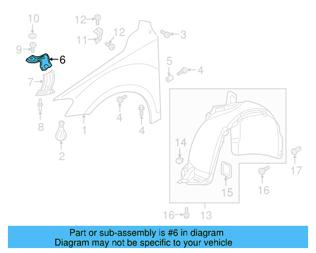 Fender Mtg Bkt 5NA-821-184 - View 6