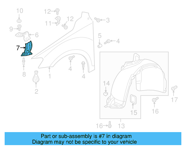 Fender Mtg Bkt 5NA-821-135-C - View 4