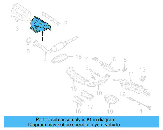 Exhaust Manifold 06A-253-033-AL - View 16