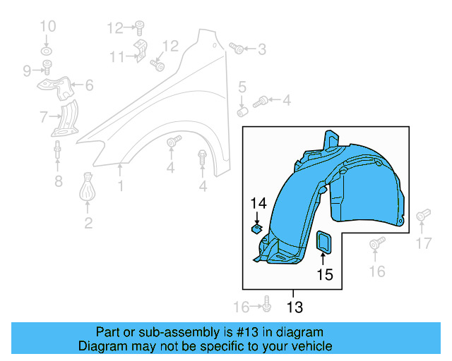 Fender Liner 5NA-805-912-AF