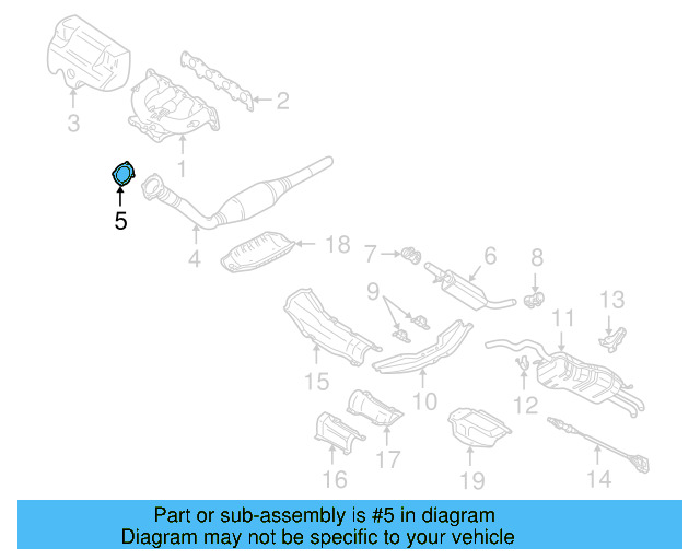 Converter & Pipe Gasket 1J0-253-115-R - View 9