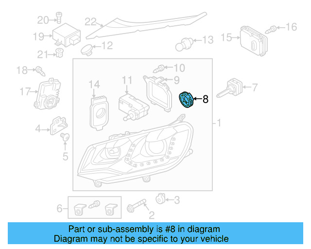 Retainer Ring 8P0-941-621 - View 21