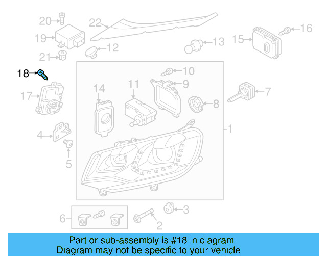 Combo Lamp Assembly Bolt 7E0-945-229 - View 13
