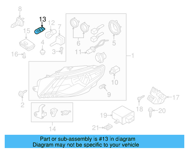 O'head Lamp Bulb N-017-753-10 - View 33