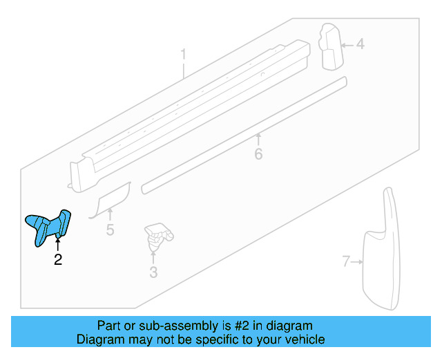 Rocker Molding Clip 3B0-853-576 - View 21