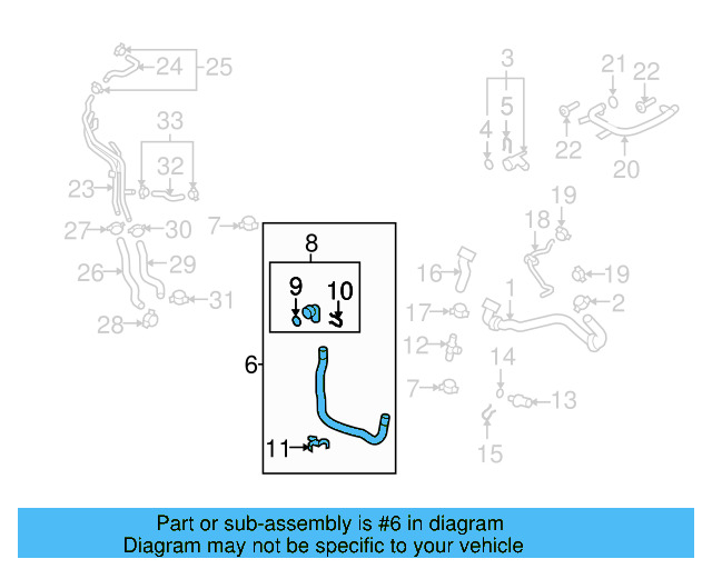 Lower Hose 5N0-121-051-M - View 5