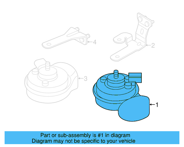 Low Note Horn 2K5-951-221-A - View 3