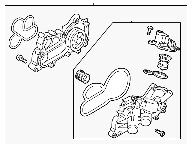 Water Pump Assembly 04E-121-600-DG - View 2