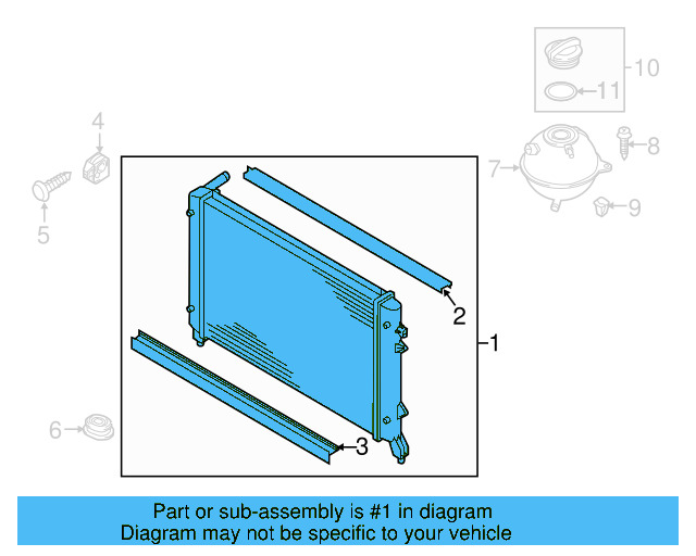 Radiator Assembly 1K0-121-251-EB - View 6