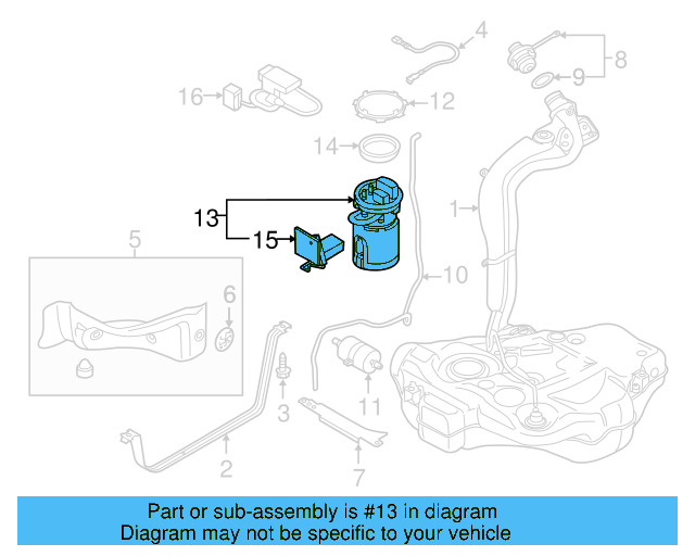 Fuel Pump Assembly 1K0-919-051-DB - View 34
