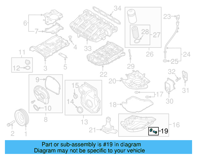 Drain Plug 06L-103-801 - View 30