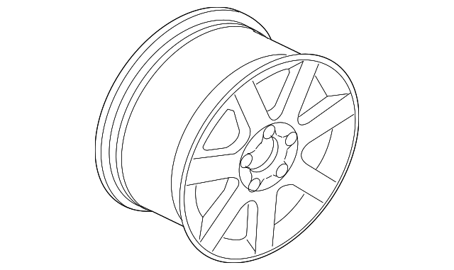 Wheel, Alloy 1J0-601-025-AD-091 - View 2