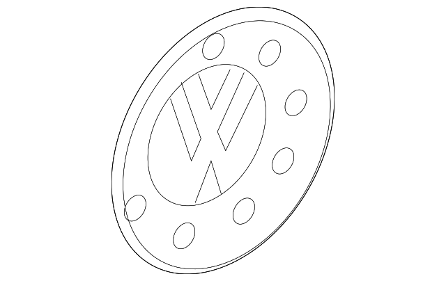 Center Cap 6N0-601-171-BXF - View 54