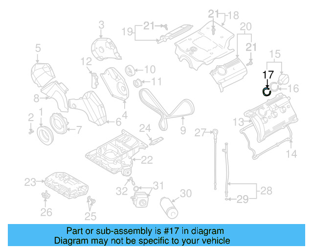 Filler Cap Gasket 06A-103-483-D - View 76