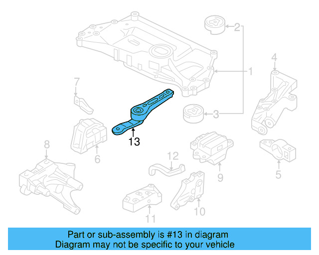 Rear Support 1K0-199-855-BJ - View 30