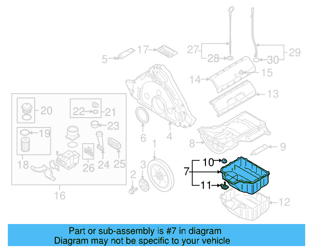 Oil Pan 07Z-103-601-AP - View 3