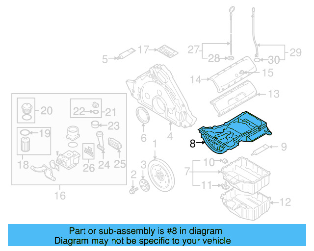 Oil Pan 07Z-103-601-AM - View 3