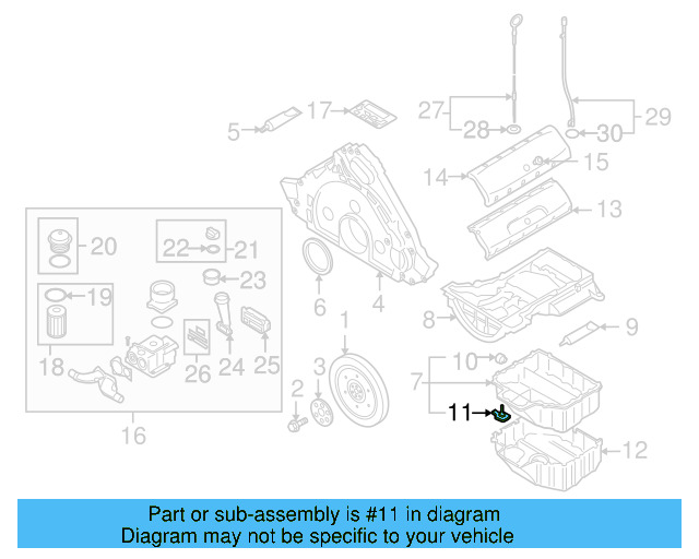 Oil Level Sensor 06E-907-660 - View 14