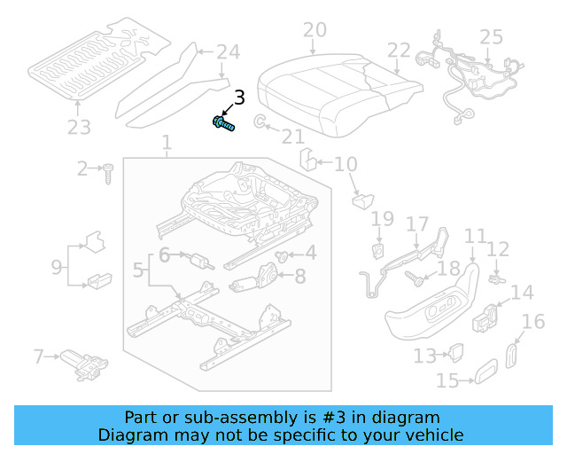 Cushion Frame Hardware Kit 8S8-898-040 - View 5