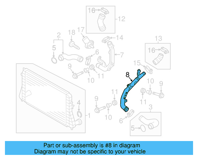 Pressure Pipe 1K0-145-840-AB